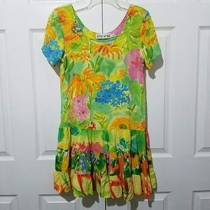 Jams World Summer Garden Floral Tunic Dress Size S